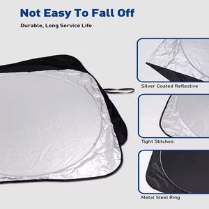 Wholesale Printed Custom Logo Sun <b>Shade</b> Foldable Windshield for Dealer Business Promo Gift Car Sunshade - Product Image 5