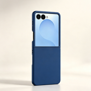 Étui de téléphone en PC mat de luxe pour ZFlip 6/7/8, charge sans fil, protection antichoc 360°, design couleur unie - Product Image 5