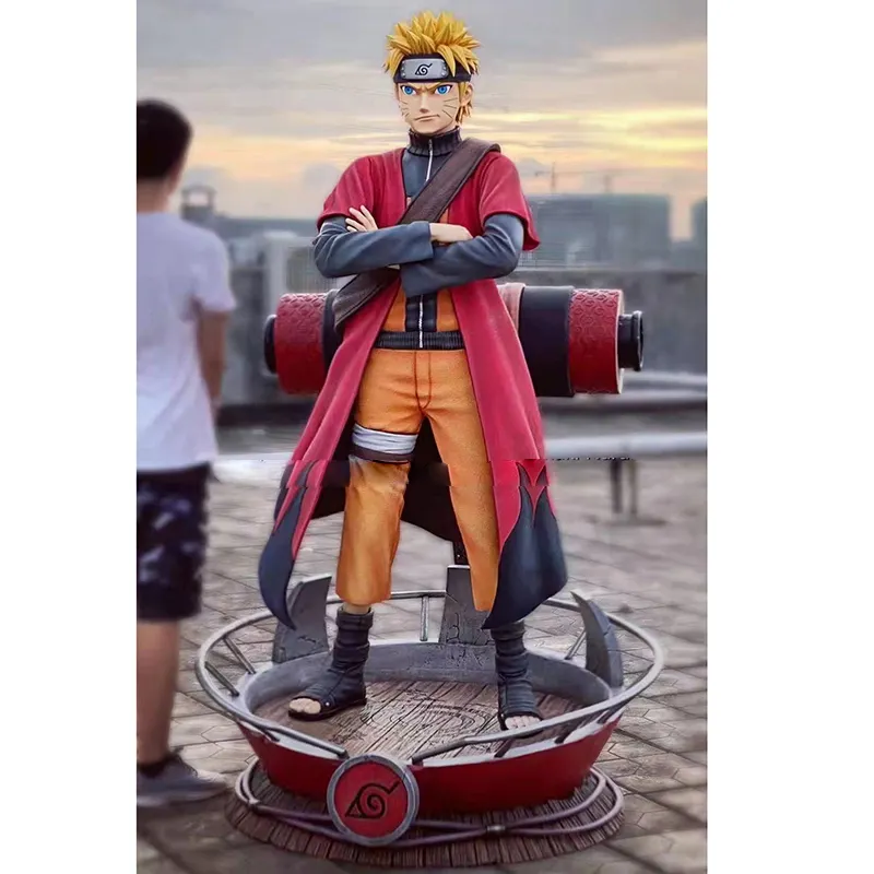 Precio de fábrica personalizado tamaño real Anime figura estatua NarutoFigure resina Uzumaki escultura