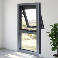 Fenêtre fixe moderne à double vitrage, design transparent, auvent, insonorisée, certifiée Energy Star, garantie 5 ans, extérieur, aluminium, cuisine
