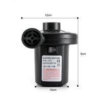 Pompe à Air Électrique avec 3 Buse 110V CA/12V CC Portable à Gonflage Rapide Parfaite pour Gonfler et Dégonfler les Gonflables