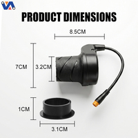 Nouvelle poignée d'accélérateur demi-tour New Image pour vélo électrique Duotts C29, accessoire de vélo, poignée d'accélérateur pour E-bike, accessoires de cyclisme