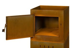 Horno de Pizza Alto de Acero Corten para Leña, Venta Directa de Fábrica, para Patio Trasero - Product Image 3