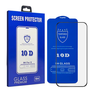 Vente en gros Offres Spéciales Full Glue 10D Protecteur d'écran HD Protecteur d'écran en verre trempé transparent pour iPhone 16 15 14 13 12Pro Max - Product Image 1