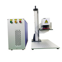 Machine de marquage laser UV à refroidissement par eau, 5W, marqueur Galvo pour verre, plastique, métal, bois, caoutchouc