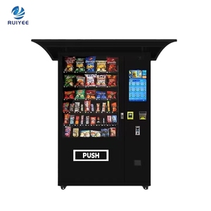 Máquina Expendedora para Exteriores Más Vendida con Toldo, Lector de Tarjetas, Aceptador de Billetes y Monedas para Snacks y Bebidas - Product Image 1