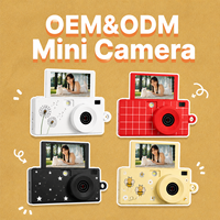 Cámara Mini Portátil con Forma de Llavero, Pantalla Abatible con Patrones Personalizables, 1080P, Sensor CMOS Tipo Botón, Grabación de Video con Tarjeta de Memoria