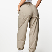 Pantalons de parachutiste personnalisés avec logo OEM, pantalons amples pour femmes, pantalons de danse, pantalons cargo à séchage rapide, pantalons larges en nylon, streetwear