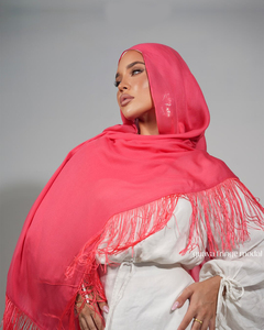 Hijab Modal con Flecos <span class=keywords><strong>Klay</strong></span> the Label, Hijab Modal de Primera Calidad al por Mayor, Pañuelo para la Cabeza Personalizado con Flecos - Product Image 6