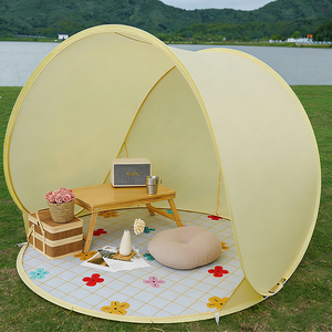 Tente <span class=keywords><strong>de</strong></span> <span class=keywords><strong>camping</strong></span> portable quatre saisons monocouche, protection solaire UPF50, imperméable, pliable, avec poteaux <span class=keywords><strong>en</strong></span> fibre <span class=keywords><strong>de</strong></span> verre, ouverture rapide et automatique - Product Image 2