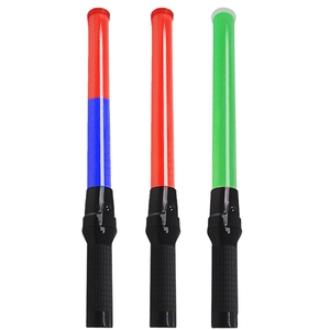 Giá tốt nhất có thể sạc lại <span class=keywords><strong>LED</strong></span> giao thông Baton Đèn pin giao thông kiểm soát an toàn màu đỏ màu xanh lá cây màu xanh <span class=keywords><strong>Led</strong></span> nhấp nháy Wand Stick ánh sáng - Product Image 3