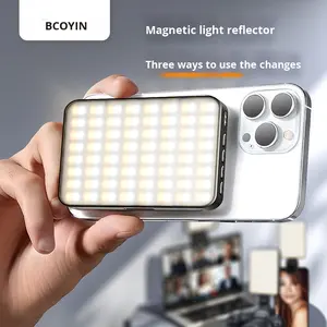 Clip de luz de relleno LED recargable magnético, luz de Selfie, luz de vídeo LED portátil para teléfono, transmisión en vivo, VLOG, fotografía <span class=keywords><strong>TikTok</strong></span> - Product Image 6