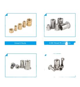 Baja nirkarat tipis nilon polos M3 M5 M6 M8 berulir Knurled Hexagon barel kuningan masukkan Flange kunci Hex <span class=keywords><strong>Nut</strong></span> kustom otomatis - Product Image 3