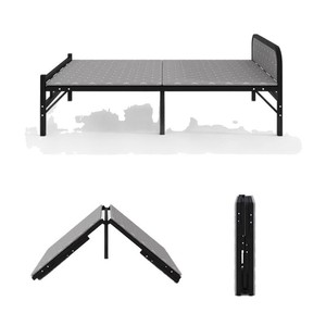 Moderno portatile 1.2 metri singolo doppio letto pieghevole in ferro metallo Design semplice per il piccolo adulto piatto duro pranzo per la famiglia - Product Image 5