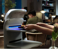 Robot de livraison autonome UBTECH L100 de qualité commerciale, recharge automatique, charge utile de 40 kg, 4G/5G/Wi-Fi pour supermarchés et commerces de détail