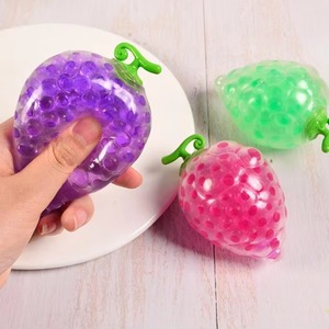 CHENXI Hot Selling Water Beads Stress <b>Balls</b> Cute Strawberry <b>Squeeze</b> Fidget Toys 6.5x9.5cm for Children Ages 8+ Antistress - Product Image 6