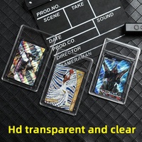 Étui de protection en plastique transparent dépoli pour cartes de sport et de collection, vide, avec protection UV, pour cartes gradées SGC TCG