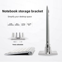 Support vertical pour ordinateur portable Mac Air Pro 13 15 16, support de bureau en aluminium avec base réglable pour ordinateur portable