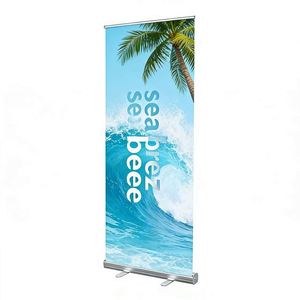 Expositor de Banner Enrollable Retráctil de Aluminio Personalizado, Ajustable y Portátil para Publicidad, Eventos, Promociones y Exposiciones - Product Image 1