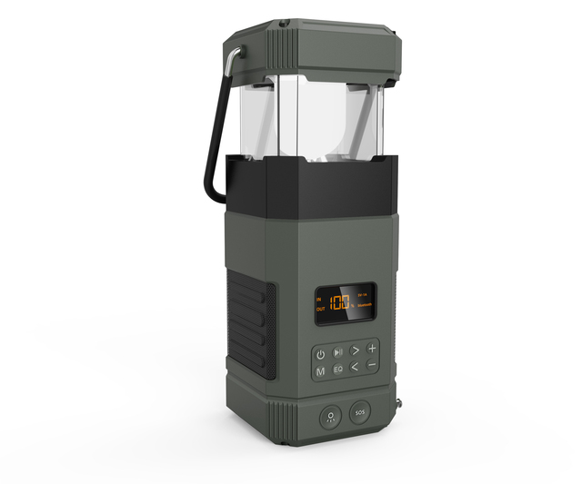 AM FM Shortwave Multiband Radio with Bluetooth Speaker Solar Crank Charging Dual LED Lights for Off Grid Survival Gear