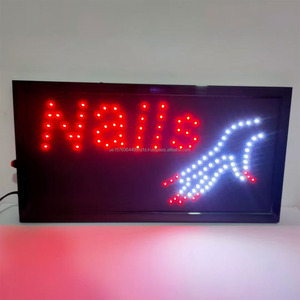 Nails shop LED billboard indoor hanging display <b>board</b> shop window sign directional sign decorative <b>light</b> luminous sign Custom - Product Image 1