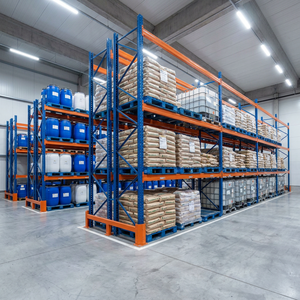Estantería Logística Ajustable <span class=keywords><strong>de</strong></span> Acero Resistente, Estantería <span class=keywords><strong>de</strong></span> Almacenamiento Industrial <span class=keywords><strong>de</strong></span> Acero Q235B para Almacenamiento en Fábrica con Protectores <span class=keywords><strong>de</strong></span> Columnas - Product Image 2