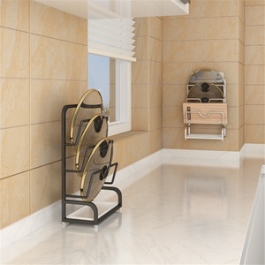 Toallero de Acero Inoxidable, Tipo de Pie, Impermeable, Estante de Almacenamiento para Encimera de Cocina, Doble Nivel, Diseño Moderno - Product Image 2