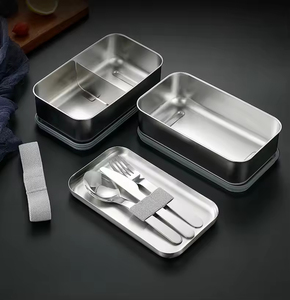 Sealed Leak Proof Bento <b>Box</b> Office <b>Microwave</b> Safe Food Container Food Grade Stainless Steel <b>Lunch</b> <b>Box</b> - Product Image 2