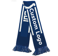 Individuell gestalteter Logo-Jacquard-Strickschal für Sportvereine, Fußballfans, Winterschals