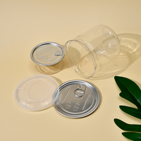 Bocaux en plastique pour desserts pour animaux de compagnie avec couvercle facile à ouvrir, bocaux en plastique pour gâteaux, bocaux en plastique pour mousse au chocolat