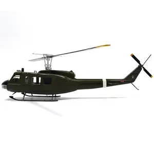 1:48 Simulation US UH-1 Military Helicopter Model Metal Die Cast Model Plane