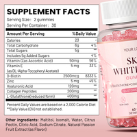 Gummies blanchissantes pour la peau YTBIO, collagène, biotine, acide hyaluronique, complément alimentaire pour la beauté et le bien-être, étiquette privée OEM