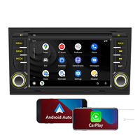 Autoradio 4 cœurs avec écran HD 7 pouces, WiFi, CarPlay sans fil, Android Auto, radio FM, lecteur DVD, stéréo de voiture, Apple CarPlay, Audi A4 B8 2008