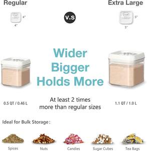 Plastic Kitchenware Vacuum Fresh Keeping Heat <b>Resistant</b> <b>Box</b> Airtight High Quality Dry Food Container With Lid - Product Image 2