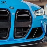 Grille de calandre en fibre de carbone haute performance pour BMW M3 M4 G80 G82 G83 avec aérations, kit carrosserie et pare-chocs avant