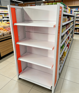 Estantería Góndola Blanca de Alta Resistencia para Supermercados y Tiendas de Conveniencia, Estante Metálico Duradero para Comercios - Product Image 2