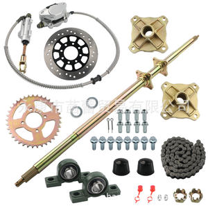 Eje Trasero y Freno de Disco para Go-Karts y ATVs, 1120 mm, Engranajes Metálicos y Accesorios de Rodamientos - Product Image 1