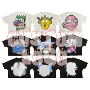 T-shirt Homme Oversize Court en Coton Tricoté Lourd de Haute Qualité, Col Rond, Impression DTG Personnalisée, Style Streetwear Boxy - Product Image 3
