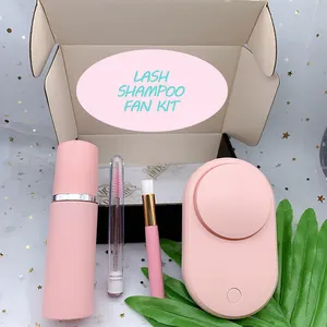 Lash Dầu Gội Kit Nhãn Hiệu Riêng Bán Buôn 60Ml Lash Dầu Gội Kit Màu Hồng Bán Lẻ Kit Bọt Không Rửa Sạch