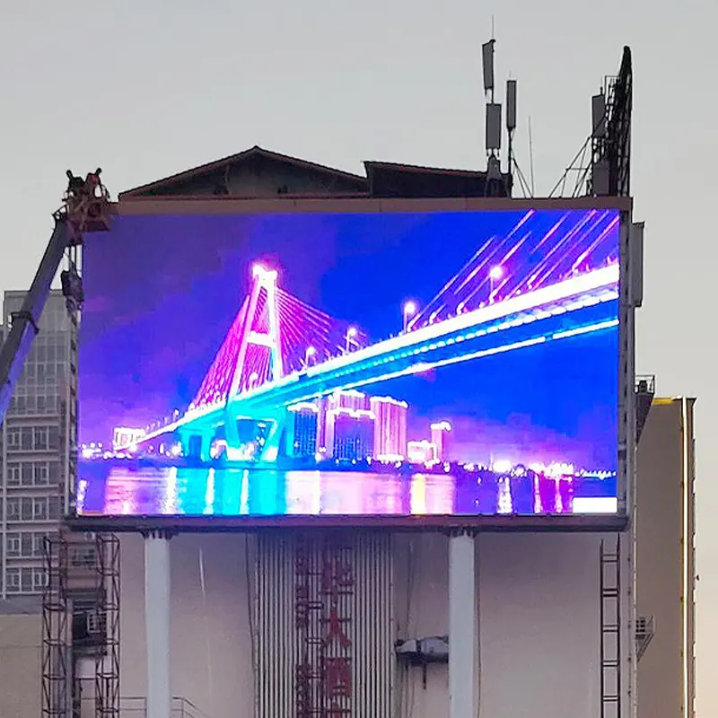 Tela LED para exterior de alto brilho à prova d'água parede de vídeo com painel LED colorido