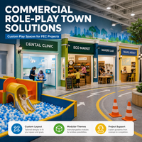 Aire de jeux intérieure pour enfants, Agence de voyage, Salle de musique, Rue postale, Modules de façade de magasin testés TUV, Projet de centre commercial