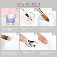 Liquide acrylique pour ongles 30 ml, marque privée, logo personnalisé, monomère professionnel pour extension d'ongles, fabricant OEM ODM de marques d'ongles