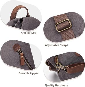 Sac à dos vintage en toile - Grand sac à dos décontracté pour le quotidien, les voyages en plein air et la randonnée pour hommes et femmes - Product Image 4