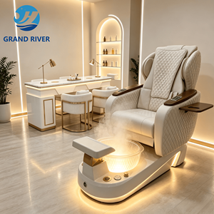 Nouvelle Arrivée : Fauteuil de Spa Design avec Station d'Accoudoirs pour Manucure et Fonction Brume - Product Image 1