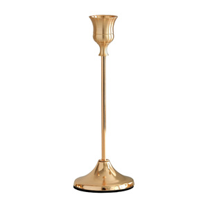 European-Style Electroplated Candlestick Metal Decorative Item for Western Dining Wedding Candleholder - Product Image 4