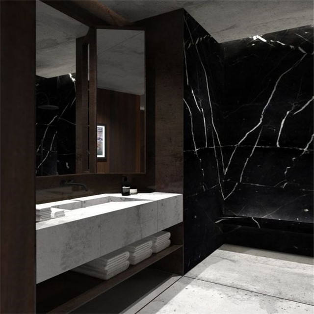Le marbre noir en décoration intérieure - où l'utiliser et à quoi l'associer ? B