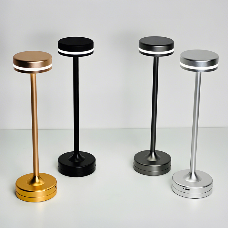 LED High Legged Modern Metal Desk