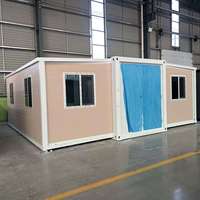 Maison préfabriquée de luxe extensible en conteneur, design moderne, cabine mobile pour hôtel et complexe hôtelier