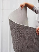 Panel de Tierra Apisonada Endable Soft Stone con Textura Auténtica en Degradado, Impermeable y Resistente al Fuego de Grado A para Paredes Curvas Arquitectónicas