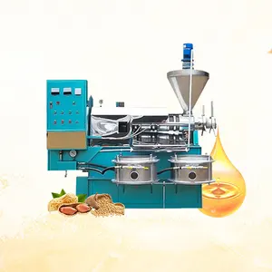 Máquina fría 150kg Coco 6yz-100 y prensa de aceite automática de extracción prensada en caliente